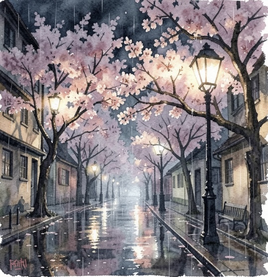 夜桜